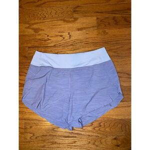 Athleta Run with it Textured Light‎ Gray Shorts Size Small